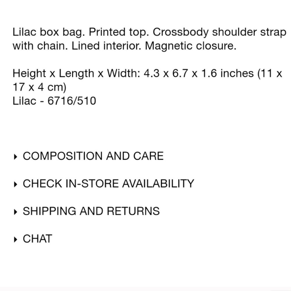 ZARA Printed Crossbody Box Bag - Picture 5 of 5